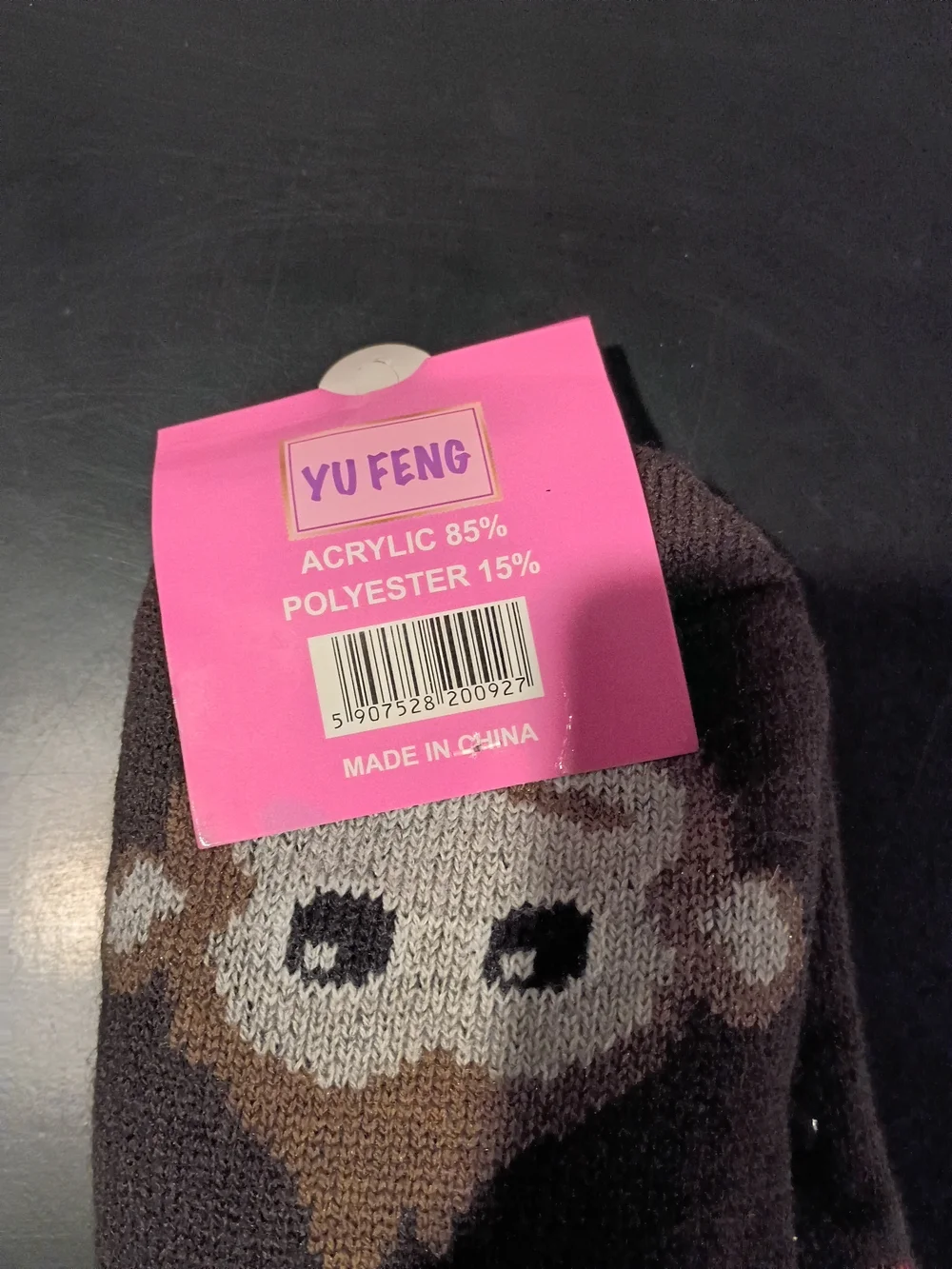 Yu Feng Ultra-Soft Fleece-Lined Monkey Cozy Warm Winter House Slipper Socks